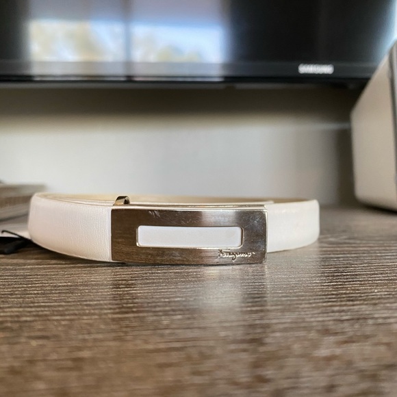Salvatore Ferragamo white belt main image 6